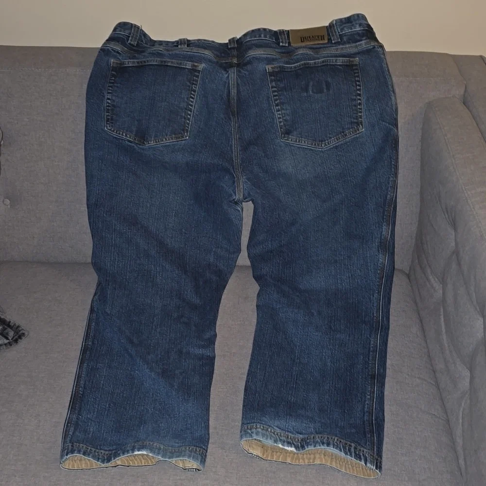 Duluth Trading Co flex ballroom Jeans Men's Size 44 blue Relaxed Denim Jean